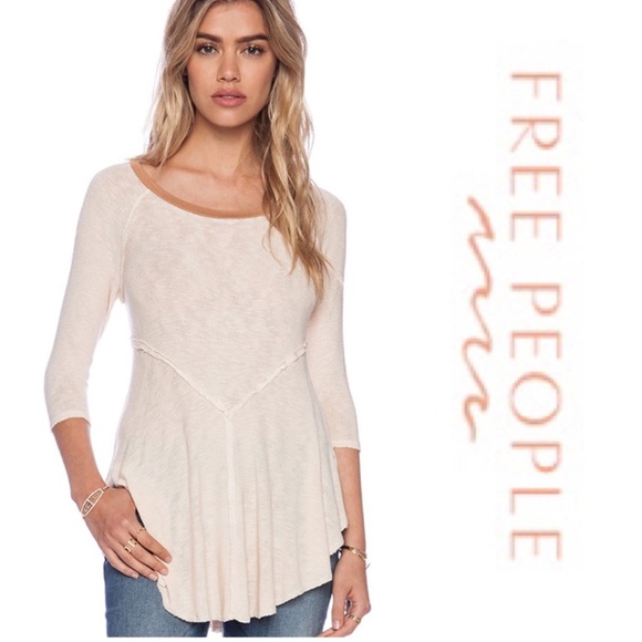 Free People Tops - Free People Sheer Bohemian Layering Tee